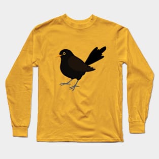 Blackbird digital drawing Long Sleeve T-Shirt